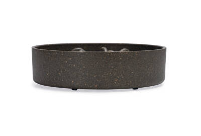 Beeztees DBL Köpek Yavaş Besleme Mama Kabı, Bambu, Antrasit, 17cm, 800ml - 5