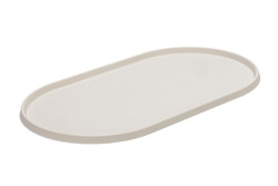 Beeztees DBL Mama Su Kabı Servisi, Silikon, Kaymaz, Bej, 45x25x1,5cm - 1