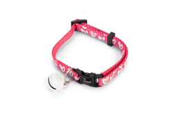 Beeztees Kedi Boyun Tasması, Zilli, Pembe, 20-30cm - 1