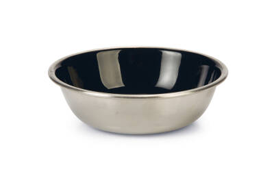 Beeztees Kedi Mama Su Kabı, Paslanmaz Çelik, Siyah, 13cm, 350ml - 1