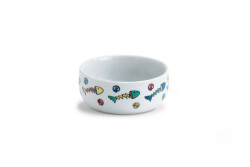 Beeztees Kedi Mama Su Kabı, Porselen, Beyaz, 11cm, 325ml - 1