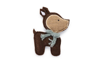 Beeztees Kedi Oyuncağı, Küçük Geyik, Kediotlu, Kahverengi, 10x7x2cm - 1