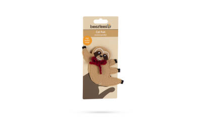 Beeztees Kedi Oyuncağı, Rakun, Kediotlu, Bej, 11x10x2cm - 2