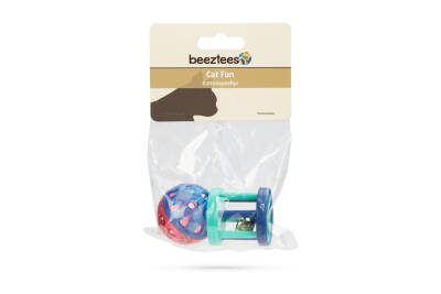 Beeztees Kedi Oyuncağı, Sesli Top, 2 Adet, 4cm - 2