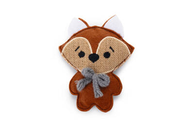 Beeztees Kedi Oyuncağı, Tilki, Kediotlu, Kırmızı, 11x9cm - 1