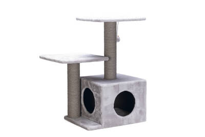 Beeztees Kedi Tırmalama, Gri, 45x34x70cm - 1