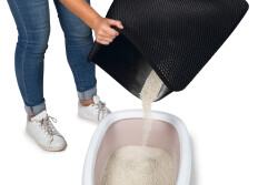 Beeztees Kedi Tuvaleti Paspası, İki Katmanlı, Siyah, 60x50cm - 4