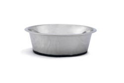 Beeztees Köpek Mama Su Kabı, Kaymaz Tabanlı, Paslanmaz Çelik, 28cm, 4,7L - 1