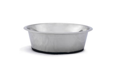 Beeztees Köpek Mama Su Kabı, Kaymaz Tabanlı, Paslanmaz Çelik, 28cm, 4,7L - 1