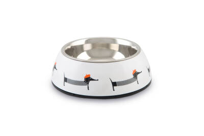 Beeztees Köpek Mama Su Kabı, Paslanmaz Çelik, Beyaz, 14cm, 160ml - 1