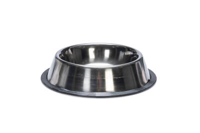 Beeztees Köpek Mama Su Kabı, Paslanmaz Çelik, Kaymaz, 16,5cm, 450ml - 1