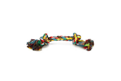 Beeztees Köpek Oyuncağı, Çift Düğümlü Diş İpi, Pamuk İplerden, 28x7x7cm, 125gr - 1