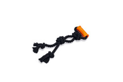 Beeztees Köpek Oyuncağı, Diş İpi, TPR Tutamaçlı, Siyah, 40x13,5x5,5cm, 232gr - 1