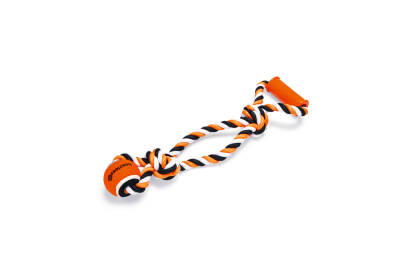 Beeztees Köpek Oyuncağı, Diş İpi Ucunda Tenis Topu, TPR Tutamaçlı, 50x13,5x6,3cm - 1