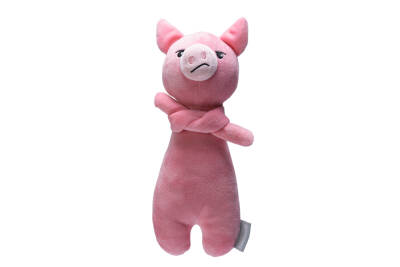 Beeztees Köpek Oyuncağı, Domuz, Peluş, Pembe, 31x11,5x8,5cm - 1