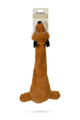 Beeztees Köpek Oyuncağı, İki Sesli, Tilki, Peluş, Kahverengi, 50cm - 2