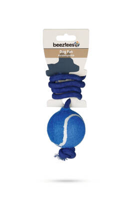 Beeztees Köpek Oyuncağı, İpli Tenis Topu, Çeşitli Renklerde, İp 60cm , Top 6cm - 2
