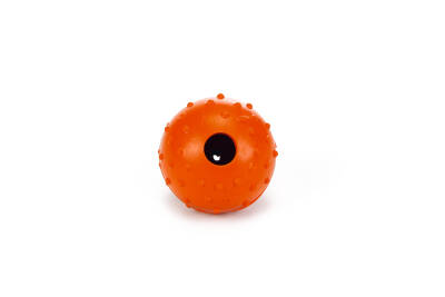 Beeztees Köpek Oyuncağı, Ödül ve Oyun Topu, Kauçuk, Turuncu, 5cm - 1