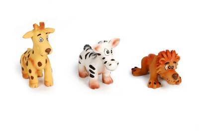 Beeztees Köpek Oyuncağı, Sesli, Afrika Hayvanları, Lateks, Çeşitli Renklerde, 11,5cm - 1