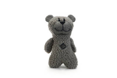 Beeztees Köpek Oyuncağı, Sesli, Ayı, Peluş, Gri, 23x15x8cm - 1
