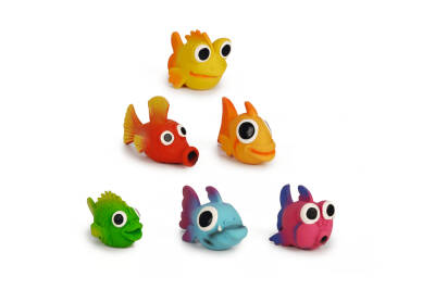 Beeztees Köpek Oyuncağı, Sesli, Balıklar, Lateks, Çeşitli Renklerde, 10,5-13,5cm - 1