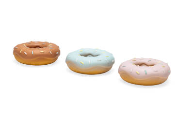 Beeztees Köpek Oyuncağı, Sesli, Donut, Lateks, Çeşitli Renklerde, 7x7x3cm - 1