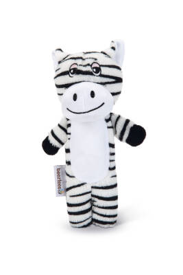 Beeztees Köpek Oyuncağı, Sesli, Kaplan, Peluş, Beyaz/Siyah, 23x10x4cm - 1