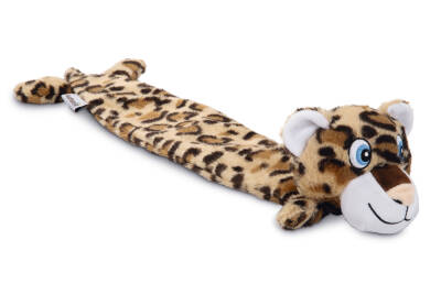 Beeztees Köpek Oyuncağı, Sesli, Leopar, Peluş, Kahverengi, 53x10x5cm - 1