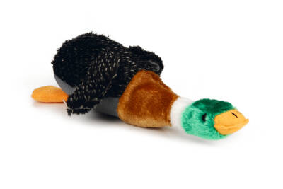Beeztees Köpek Oyuncağı, Sesli, Ördek, Peluş, Kahverengi/Siyah, 36x25,5x9cm - 1