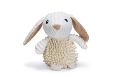 Beeztees Köpek Oyuncağı, Tavşan, Peluş, Beyaz, 24x14x12cm - 1