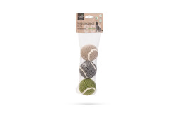 Beeztees Köpek Oyuncağı, Tenis Topu, Kauçuk, Çeşitli Renklerde, 3 Adet 6,3cm - 2
