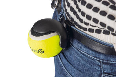Beeztees Köpek Oyuncağı, Tenis Topu ve Tutma Aparatı, Mavi/Sarı, 6,3cm - 4