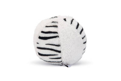 Beeztees Köpek Oyuncağı, Top, Peluş, Siyah/Beyaz, 11cm - 1
