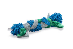 Beeztees Köpek Oyuncağı, Tut Getir, Peluş, Mavi-Yeşil, 37x7x7cm - Beeztees