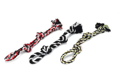 Beeztees Köpek Oyuncağı, Üç Düğümlü Diş İpi, Tutamaçlı, 50cm, 400gr - 1