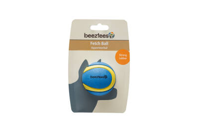 Beeztees Köpek Oyuncağı, Yüzen, Tenis Topu, Kauçuk, Mavi/Sarı, 6,3cm - 2