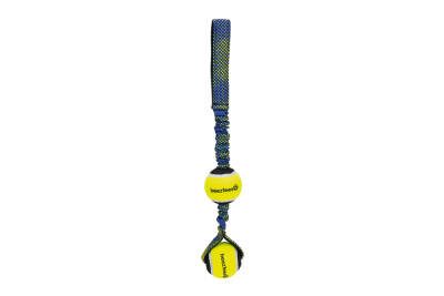 Beeztees Köpek Oyuncağı, Yüzen, Tutamaçlı İki Tenis Topu, Mavi/Sarı, 44x6,3x6,3cm - 3