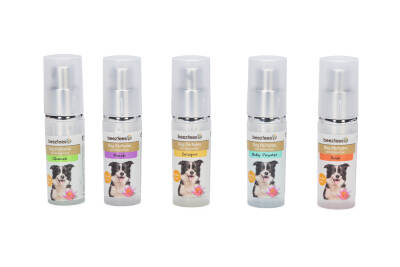 Beeztees Köpek Parfümü, 5 Çeşit Kokudan 3 er adet, 15x10ml - 3