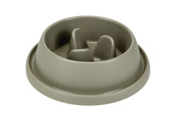 Beeztees Köpek Yavaş Besleme Mama Kabı, Bambu, Kahve, 31,5cm, 2L - Beeztees