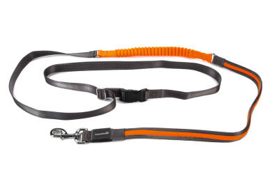 Beeztees Köpek Yürüyüş ve Koşu Şok Emicili Gezdirme Kayışı ve Bel Kemeri, Gri, 180-200cm, 25mm - 1