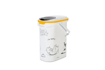 Beeztees Mama Saklama Kabı, Plastik, Beyaz, 10L - 3