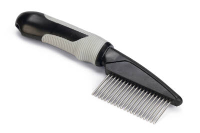 Beeztees Tüy Dökme Dönemi Köpek Tarağı, L, Siyah Gri, 21cm, 21x5,5x3cm - 1