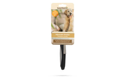 Beeztees Tüy Dökme Dönemi Köpek Tarağı, Siyah Gri, 26,5cm, 26,5x6,5x3cm - 4