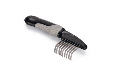 Beeztees Uzun Tüylü Köpek Kıtık Açıcı Tarak, Siyah Gri, 19x6x3cm - 1