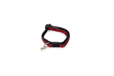 Beeztees Yavru Kedi Boyun Tasması, Zilli, Kırmızı, 16-23cm - 1