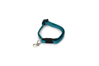 Beeztees Yavru Kedi Boyun Tasması, Zilli, Yeşil, 15-22cm - 1