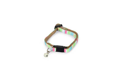 Beeztees Yavru Kedi Boyun Tasması, Zilli, Yeşil, 16-32cm - 1