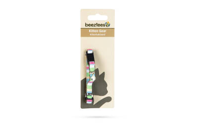 Beeztees Yavru Kedi Boyun Tasması, Zilli, Yeşil, 16-32cm - 2