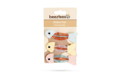 Beeztees Yavru Kedi Oyuncağı, Esnek Balık, 3 Adet, 3,5x8,5cm - 2