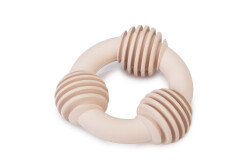 Beeztees Yavru Köpek Diş Oyuncağı, İçi Dolu Halka, Kauçuk, Pembe, 8cm - 1